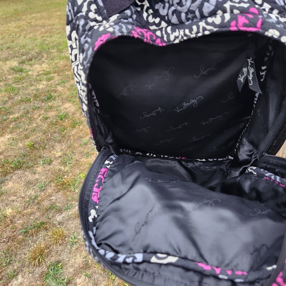 Vera Bradley Canterbery Magenta Campus Tech Large Quilted Backpack - Picture 8 of 8